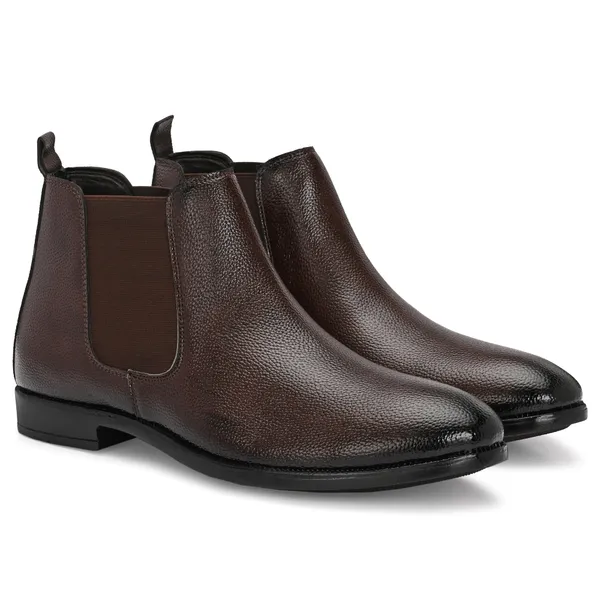 Brown_Leatherette_And_Tpr_Slip_On_Boots_For_Men