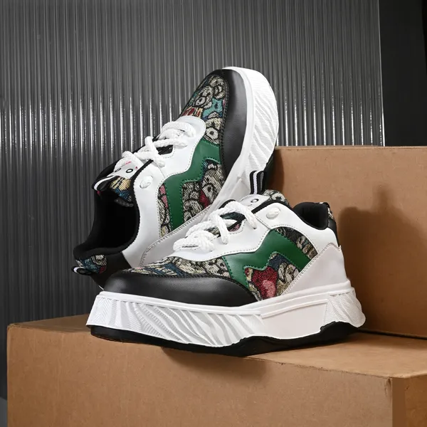 White_Synthetic_And_Airmix_Lace_Ups_Sneakers_For_Men