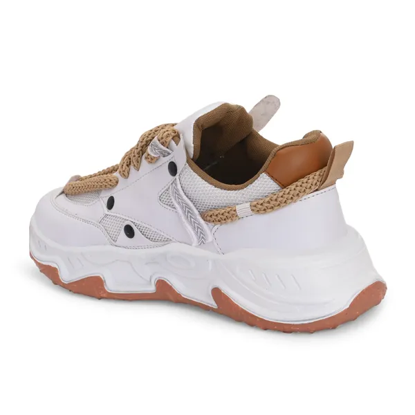 White_Mesh_And_Airmix_Lace_Ups_Sports_Shoes_For_Men