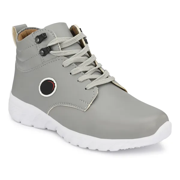Grey_Leatherette_And_Airmix_Lace_Ups_Sneakers_For_Men