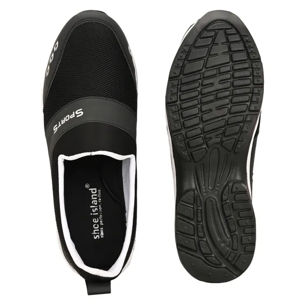 Black_Mesh_And_Airmix_Slip_On_Sports_Shoes_For_Men