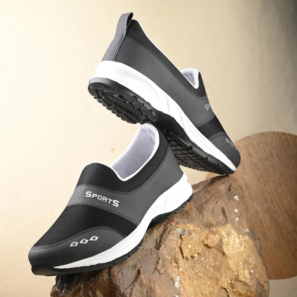 Black_Mesh_And_Airmix_Slip_On_Sports_Shoes_For_Men