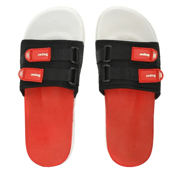 Red_Silicon_Strap_And_Pvc_Slip_On_Sliders_For_Men