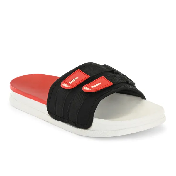 Red_Silicon_Strap_And_Pvc_Slip_On_Sliders_For_Men