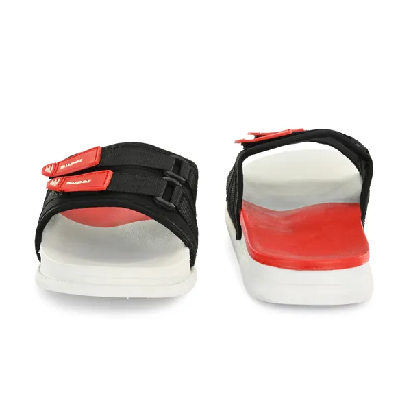 Red_Silicon_Strap_And_Pvc_Slip_On_Sliders_For_Men