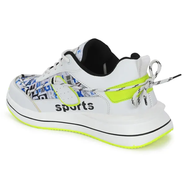 White_Synthetic_And_Airmix_Lace_Ups_Sneakers_For_Men