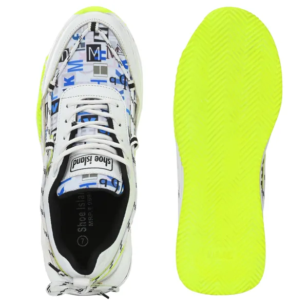 White_Synthetic_And_Airmix_Lace_Ups_Sneakers_For_Men