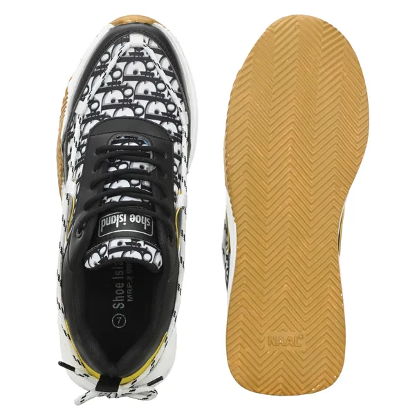 White_Synthetic_And_Airmix_Lace_Ups_Sneakers_For_Men
