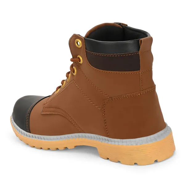 Brown_Synthetic_Leather_And_Airmix_Lace_Ups_Boots_For_Men