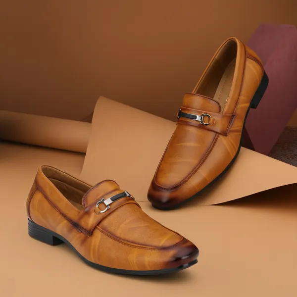 Tan_Brown_Napa_Leather_And_Pu_Slip_On_Slip-On_For_Men