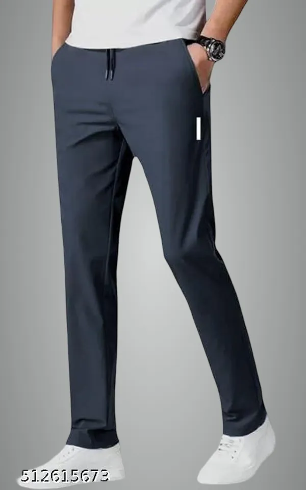 Grey_Lycra_Blend_Track_Pants_For_Men