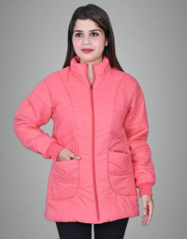 Pink_Polyester_Jacket_For_Women