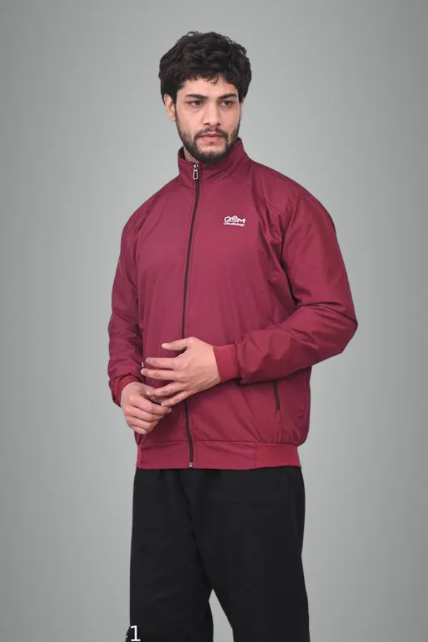 Maroon_Polyester_Windcheater_Jacket_For_Men
