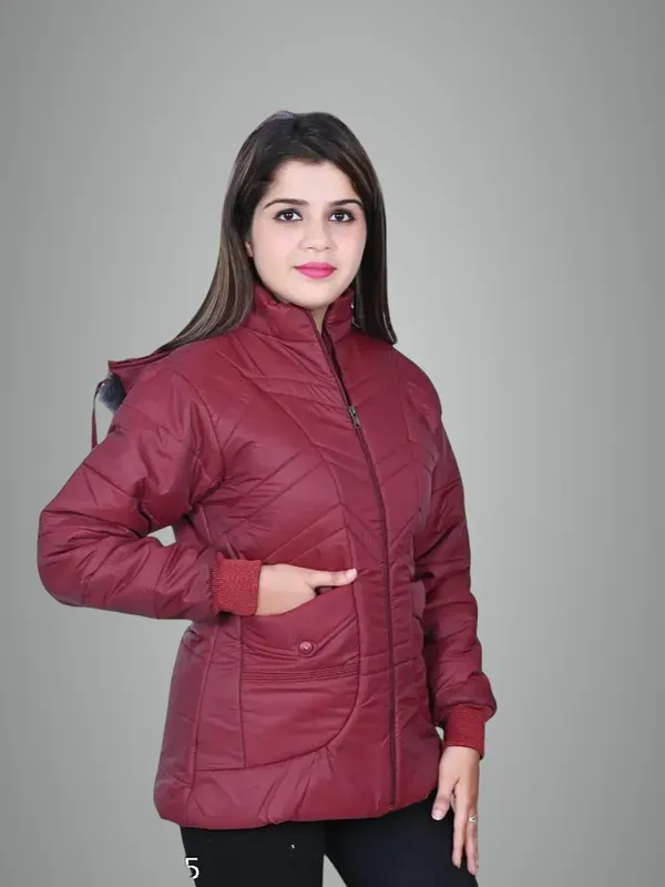 Maroon_Polyester_Winter_Jacket_For_Women