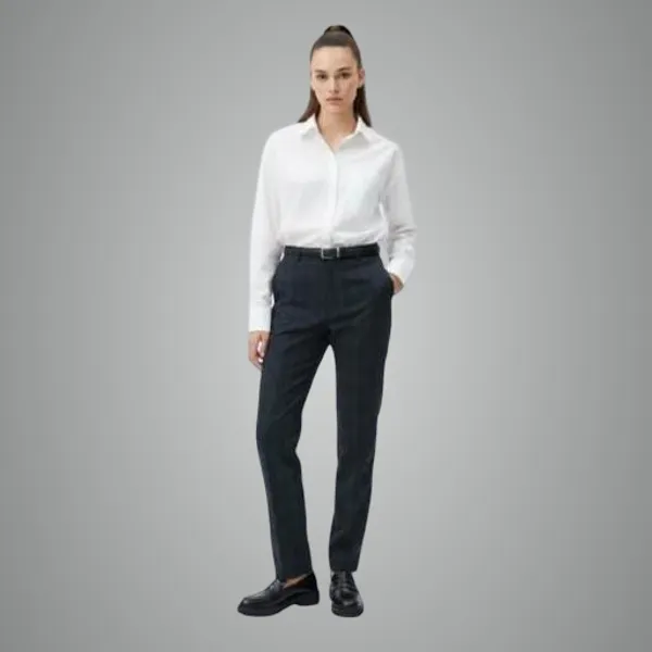 Black_Cotton_Blend_Pants_For_Women