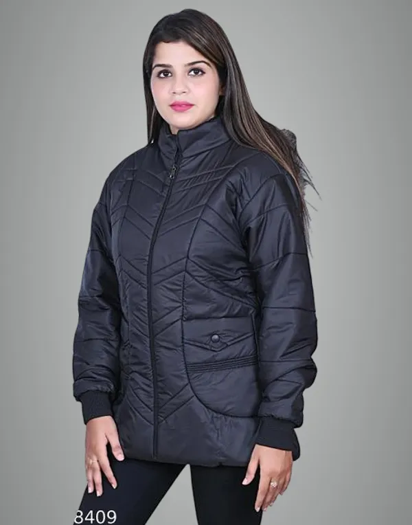Black_Polyester_Winter_Jacket_For_Women