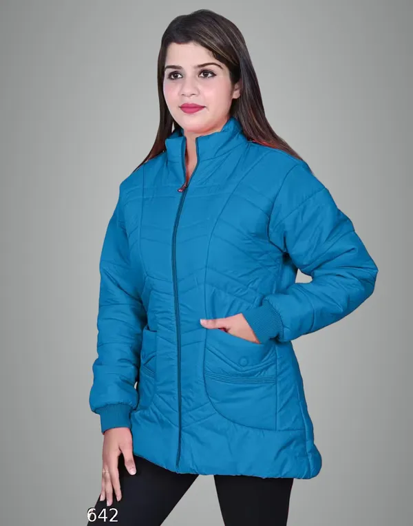 Blue_Polyester_Winter_Jacket_For_Women