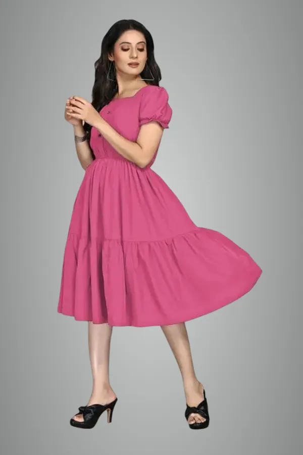 Pink_Crepe_Dress_For_Women