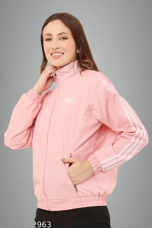 Pink_Polyester_Windcheater_Jacket_For_Women