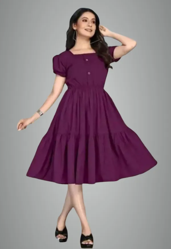 Purple_Crepe_Dress_For_Women