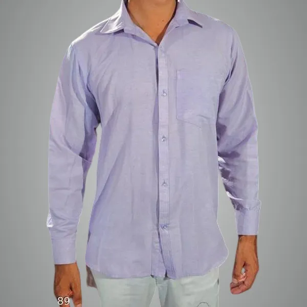 Purple_Cotton_Blend_Shirt_For_Men