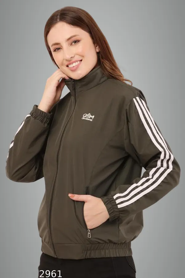 Brown_Polyester_Windcheater_Jacket_For_Women