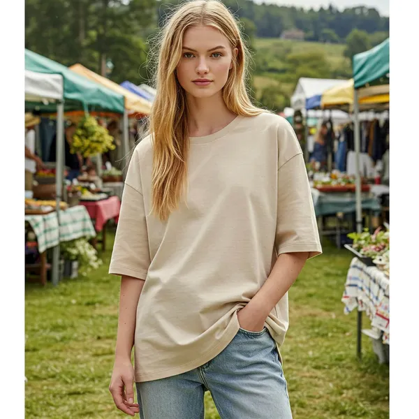 Beige_Cotton_Premium_Comfort_Fit_Oversized_T-Shirt_For_Women