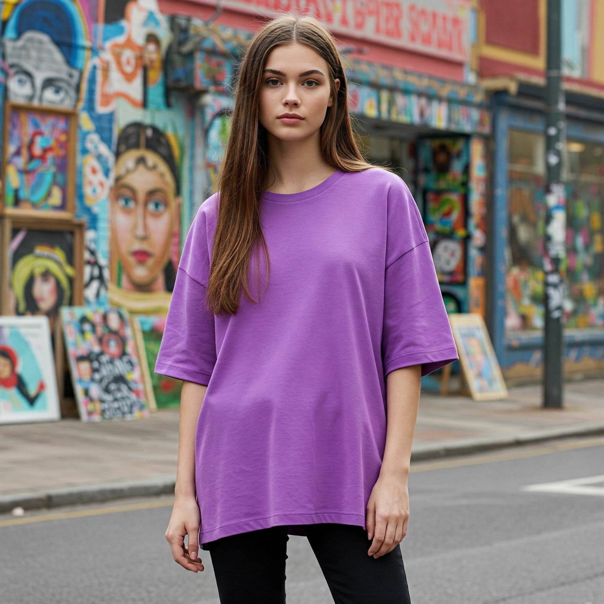 Purple_Cotton_Premium_Comfort_Fit_Oversized_T-Shirt_For_Women