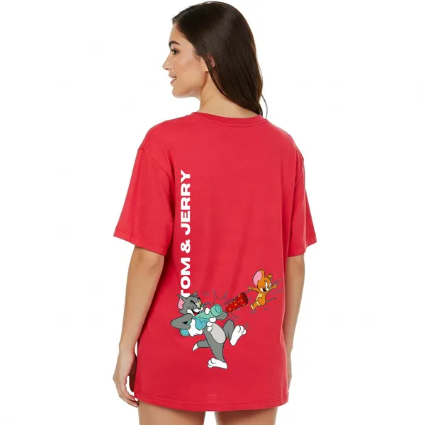 Red_Cotton_Premium_Chaos_Mode_Tee_Tom_&_Jerry_Oversized_Graphic_T-Shirt_For_Women