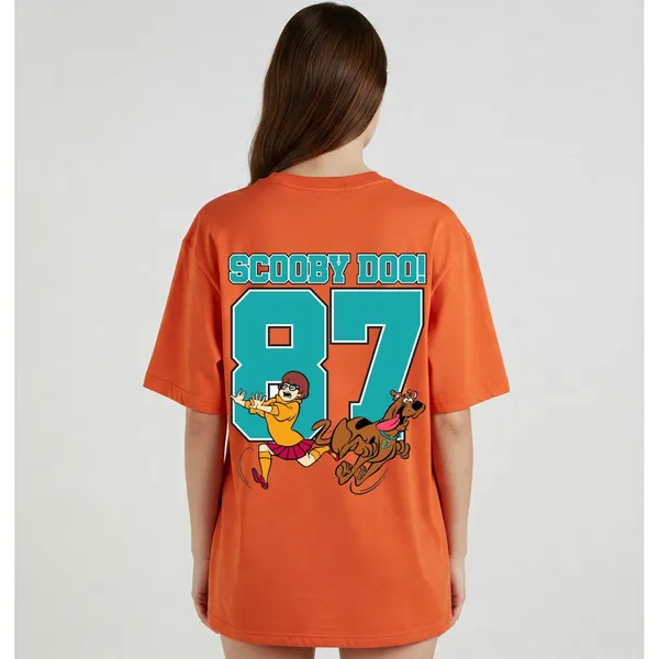 Orange_Cotton_Premium_Scooby_Doo_Cartoon_Tee_T-Shirt_For_Women