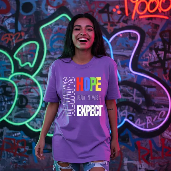 Purple_Cotton_Premium_Always_Hope_Never_Expect_Graphic_Tee_T-Shirt_For_Women