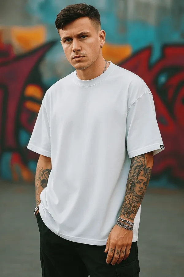 White_Cotton_Premium_Oversized_Cotton_T-Shirt_For_Men