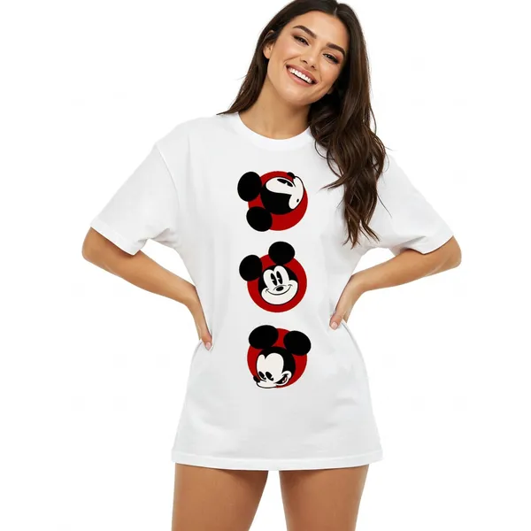 White_Cotton_Premium_Mickey_Mouse_Faces_Graphic_Oversized_T-Shirt_For_Women