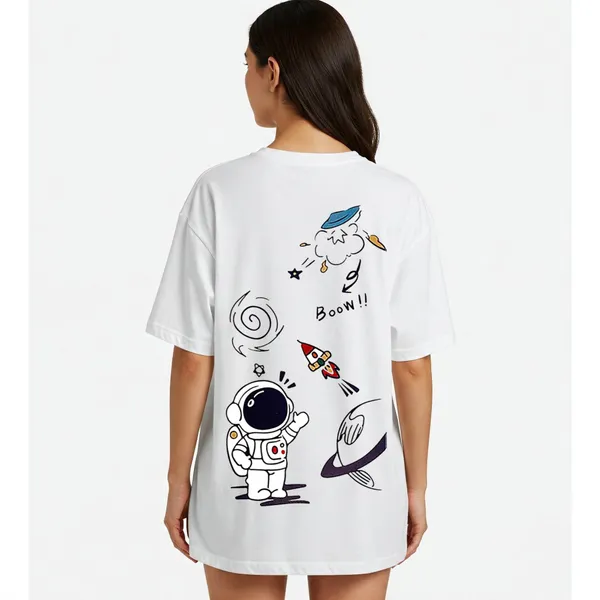 White_Cotton_Premium_Space_Doodle_Graphic_Oversized_T-Shirt_For_Women