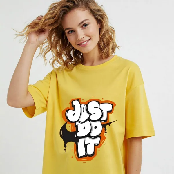 Yellow_Cotton_Premium_Nike_Just_Do_It_Graffiti_Graphic_Oversized_T-Shirt_For_Women