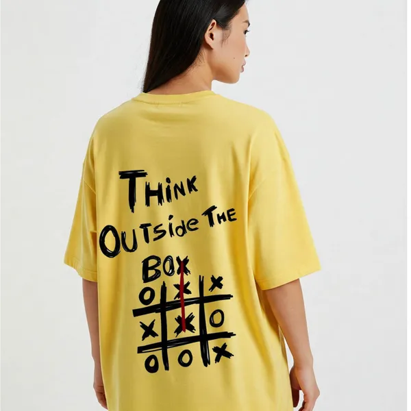 Yellow_Cotton_Premium_Think_Outside_The_Box_Graphic_Oversized_T-Shirt_For_Women