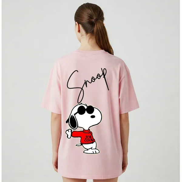 Beige_Cotton_Premium_Panda_Face_Graphic_Oversized_T-Shirt_For_Women