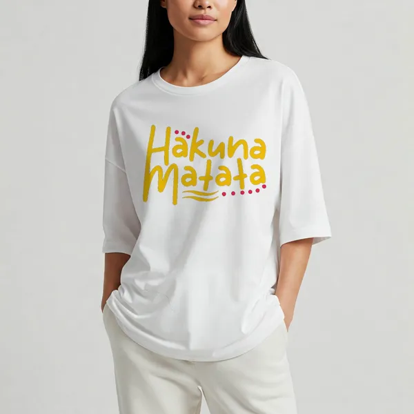 White_Cotton_Premium_Hakuna_Matata_Lion_King_Graphic_Oversized_T-Shirt_For_Women