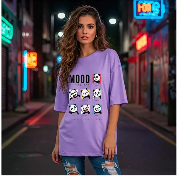 Lilac_Cotton_Premium_Lilac_Mood_Of_The_Day_Panda_Graphic_Oversized_T-Shirt_For_Women