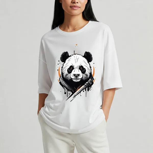 White_Cotton_Premium_Graphic_Panda_Oversized_T-Shirt_For_Women