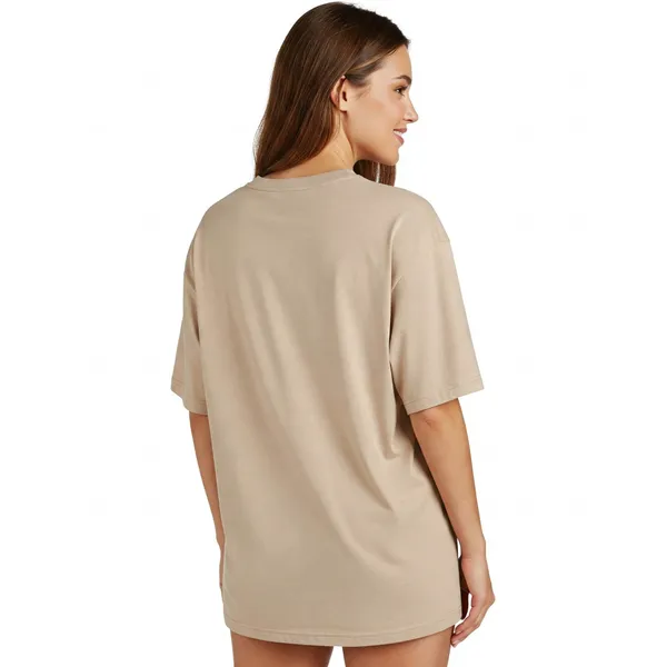 Beige_Cotton_Premium_Oversized_T-Shirt_For_Women