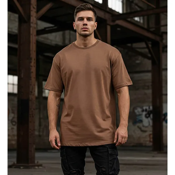 Brown_Cotton_Premium_Oversized_T-Shirt_For_Men