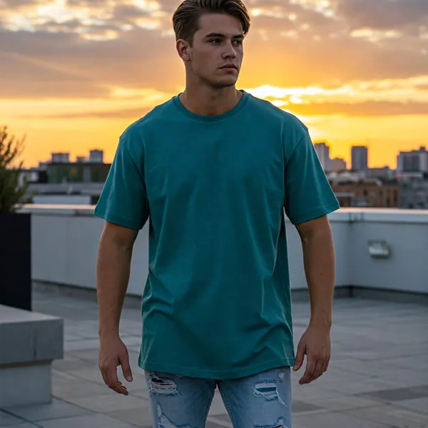 Green_Cotton_Premium_Oversized_T-Shirt_For_Men