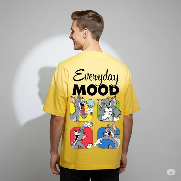 Yellow_Cotton_Premium_Everyday_Mood_Tom_And_Jerry_Graphic_Oversized_Cartoon_Tee_T-Shirt_For_Men