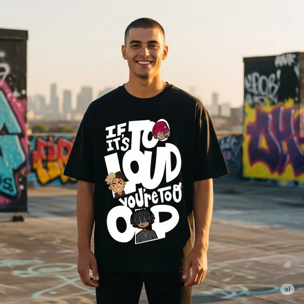 Black_Cotton_Premium_If_It'S_Too_Loud_You'Re_Too_Old_Graphic_Statement_Tee_Oversized_T-Shirt_For_Men