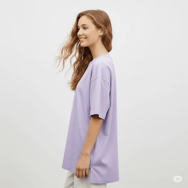 Lavender_Cotton_Premium_Fit_Crew-Neck_Essential_Comfort_Tee_Oversized_T-Shirt_For_Women