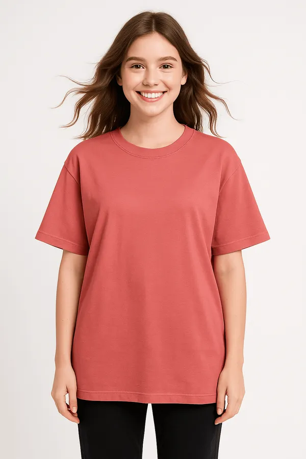 Dusty_Cotton_Premium_Dusty_Rose_And_Terracotta_Oversized_Fit_Crew-Neck_Essential_Comfort_Tee_T-Shirt_For_Women