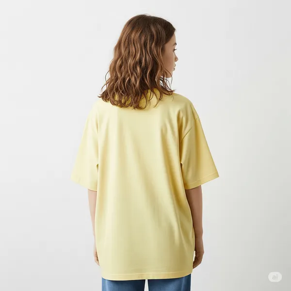 Lemon_Yellow_Cotton_Premium_Lemon_Oversized_Fit_Crew-Neck_Essential_Comfort_Tee_T-Shirt_For_Women