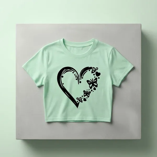 Green_Cotton_Premium_Crop_Printed_T-Shirt_For_Women