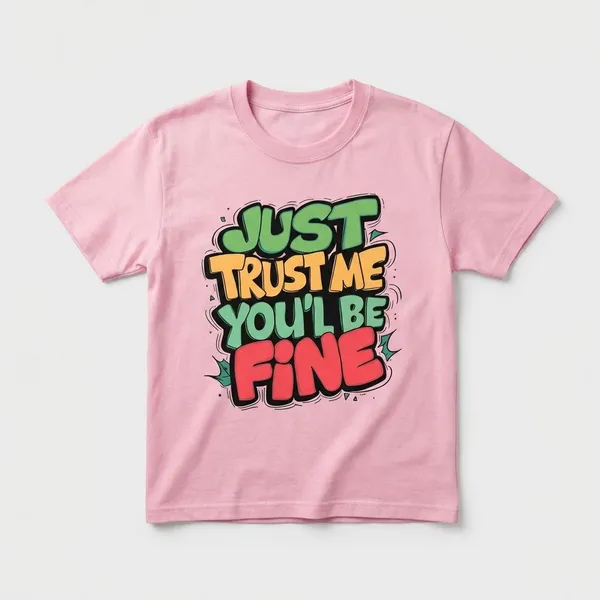 Pink_Cotton_Premium_Just_Trust_Me_You'Ll_Be_Fine_Graphic_Tee_T-Shirt_For_Women